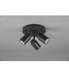 Lampy sufitowe łazienkowe - Trio ANGELO Sufitowa Łazienkowa 3xGU10 max 5W Czarny Mat 880430332 - product 2