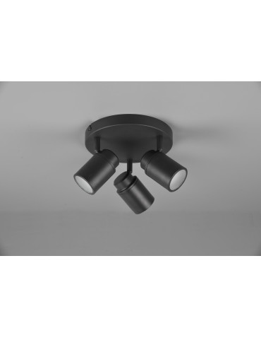 Trio ANGELO Sufitowa Łazienkowa 3xGU10 max 5W Czarny Mat 880430332 - produkt 2