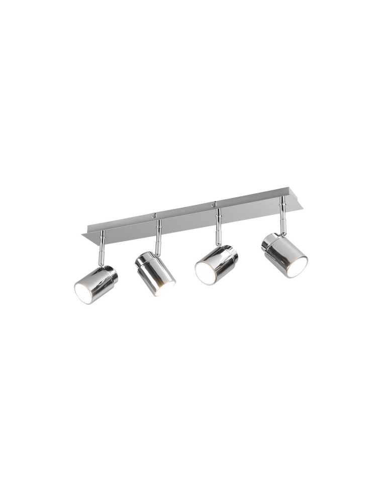 Lampy sufitowe łazienkowe - Trio ANGELO Sufitowa Łazienkowa 4xGU10 max 5W Chrom 880400406 - produkt kolory-swiatla.pl 1