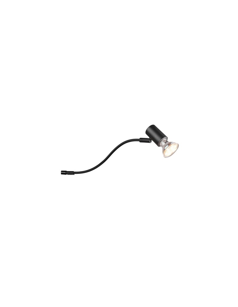Kinkiety łazienkowe - Trio GIADA Ścienna Łazienkowa 1xGU10 max 5W Czarny Mat 283400132 - produkt kolory-swiatla.pl 1