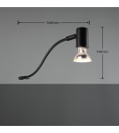 Kinkiety łazienkowe - Trio GIADA Ścienna Łazienkowa 1xGU10 max 5W Czarny Mat 283400132 - product 3
