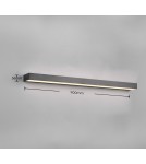 Kinkiety łazienkowe - Trio ROCCO Ścienna Łazienkowa 1xLED max 13W 3000K Czarny Mat 283919032 - product 4