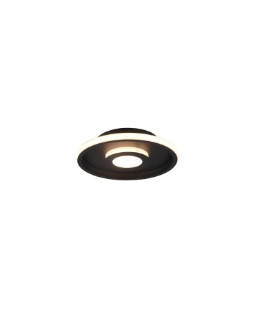 Trio ASCARI Sufitowa Łazienkowa 1xLED max 28W 3000K Czarny Mat 680810332