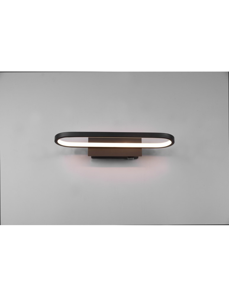 Trio GIANNI Ścienna Łazienkowa 1xLED max 17W 3000K Czarny Mat 283770132
