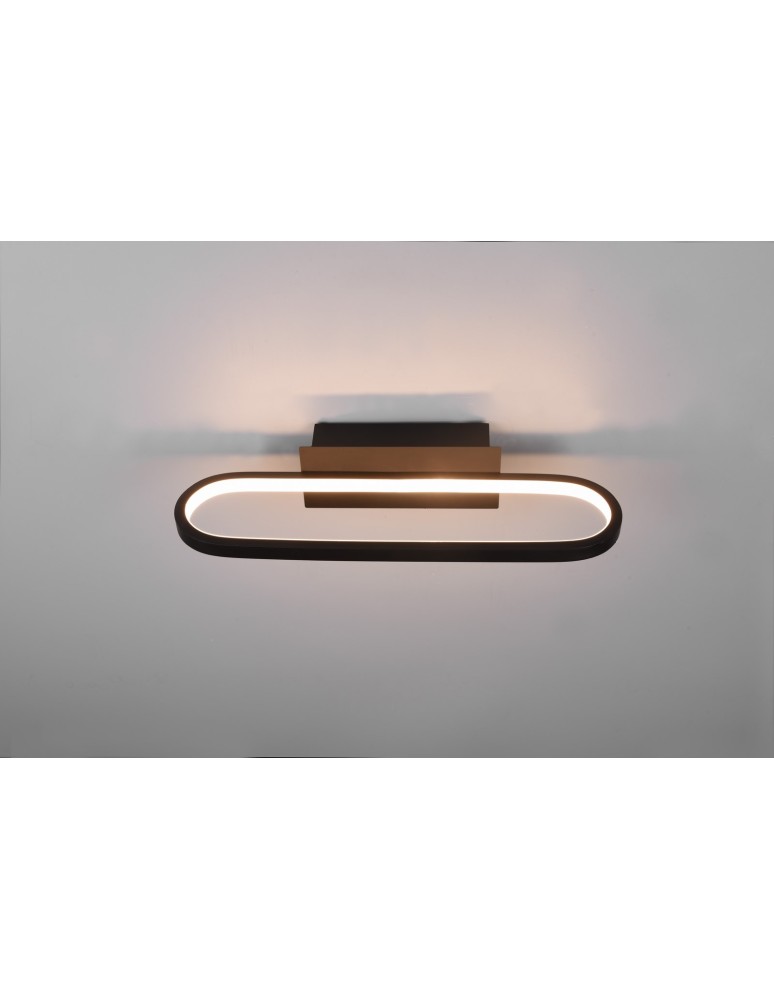 Trio GIANNI Ścienna Łazienkowa 1xLED max 17W 3000K Czarny Mat 283770132