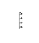 Kinkiety łazienkowe - Trio THEATRO Ścienna Łazienkowa 4xE27 max 10W Chrom 283600406 - product 9