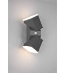 Lampy zewnętrzne z czujnikiem ruchu - Trio AVON Zewnętrzna Ścienna 2xLED max 7W 3000K Antracyt 270669242 - produkt 2