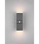 Lampy zewnętrzne z czujnikiem ruchu - Trio AVON Zewnętrzna Ścienna 2xLED max 7W 3000K Antracyt 270669242 - produkt 5