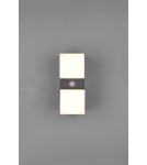 Lampy zewnętrzne z czujnikiem ruchu - Trio AVON Zewnętrzna Ścienna 2xLED max 7W 3000K Antracyt 270669242 - produkt 7