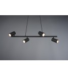Lampy wiszące nad wyspę - Trio MARLEY Wisząca Nowoczesna 4xGU10 max 35W Czarny Mat 302400432 - produkt 3