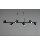 Lampy wiszące nad wyspę - Trio MARLEY Wisząca Nowoczesna 6xGU10 max 35W Czarny Mat 302400632 - product 3