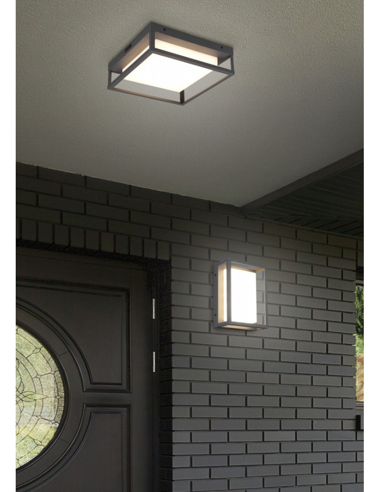 Trio WITHAM Zewnętrzna Sufitowa 1xLED max 14W 2300+3000+4000K Antracyt 677860142