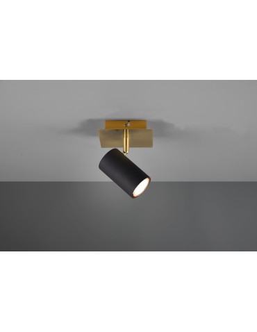 Trio MARLEY Reflektor Ścienny 1xGU10 max 25W Czarny, Złoty 802400180 - produkt 2