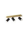 Trio MARLEY Reflektor Ścienny 3xGU10 max 35W Czarny, Złoty 802400380
