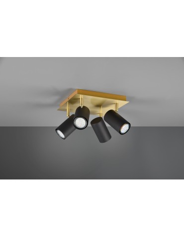 Trio MARLEY Reflektor Ścienny 4xGU10 max 35W Czarny, Złoty 802430480 - produkt 2