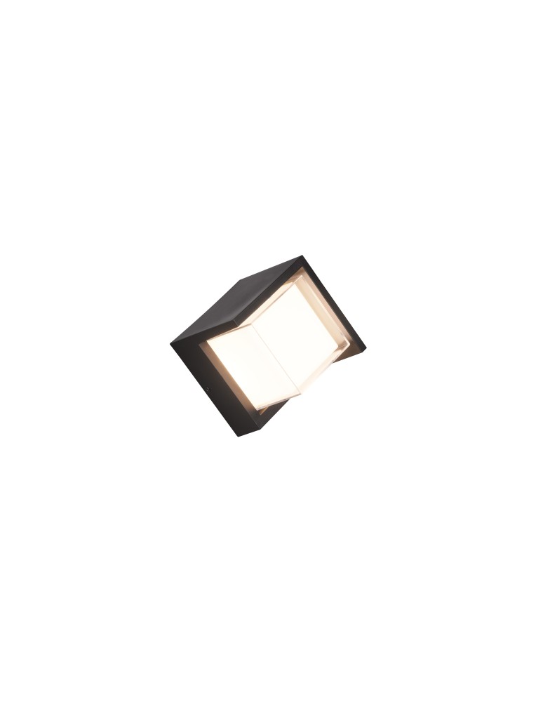 RL PUNO Zewnętrzna Ścienna 1xLED max 8W 3000K Czarny Mat R27026132