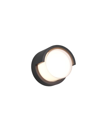 RL PUNO Zewnętrzna Ścienna 1xLED max 8W 3000K Czarny Mat R27036132