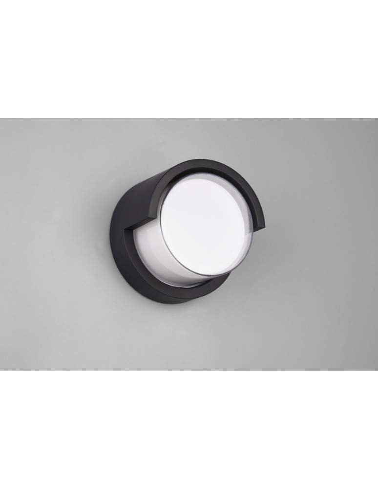 RL PUNO Zewnętrzna Ścienna 1xLED max 8W 3000K Czarny Mat R27036132