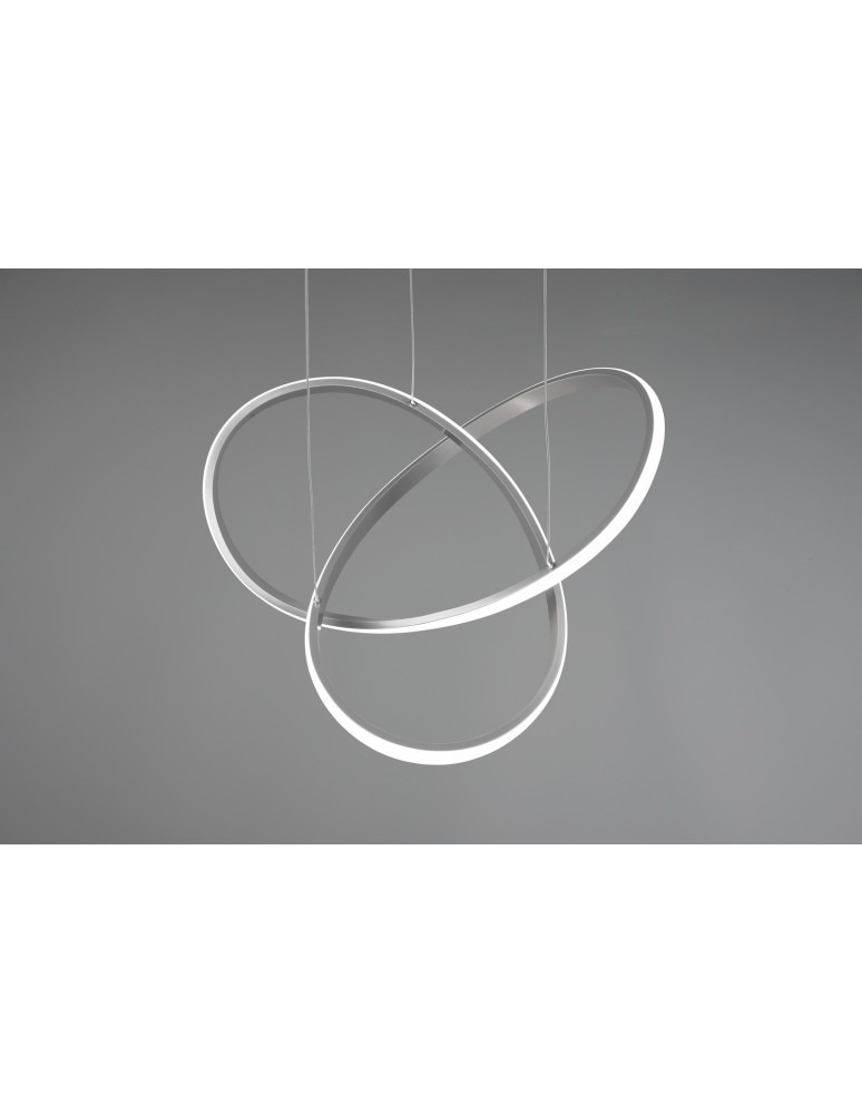 Lampy wiszące - RL COURSE Wisząca Nowoczesna 1xLED max 27W 4000K Nikiel Mat R32051407 - product kolory-swiatla.pl 2