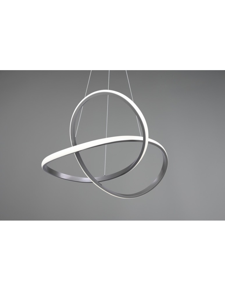 Lampy wiszące - RL COURSE Wisząca Nowoczesna 1xLED max 27W 4000K Nikiel Mat R32051407 - product kolory-swiatla.pl 3