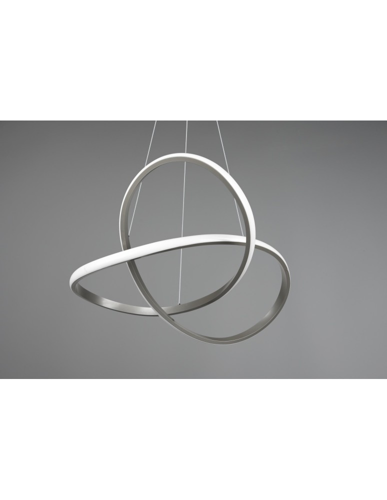 Lampy wiszące - RL COURSE Wisząca Nowoczesna 1xLED max 27W 4000K Nikiel Mat R32051407 - product kolory-swiatla.pl 6