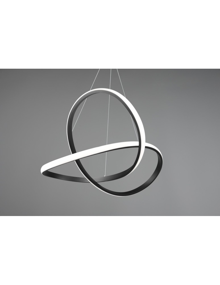 Lampy wiszące - RL COURSE Wisząca Nowoczesna 1xLED max 27W 4000K Czarny Mat R32051432 - produkt kolory-swiatla.pl 3