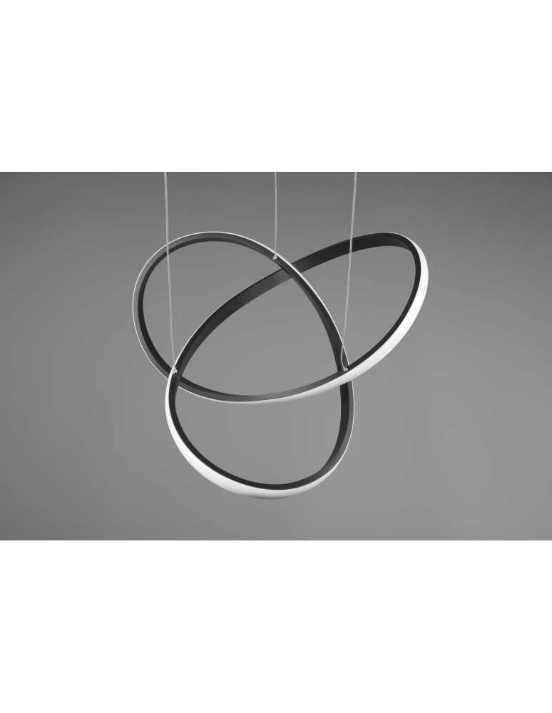 Lampy wiszące - RL COURSE Wisząca Nowoczesna 1xLED max 27W 4000K Czarny Mat R32051432 - produkt kolory-swiatla.pl 5
