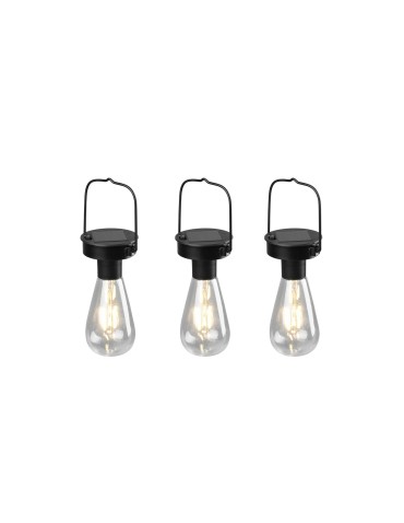 RL CAMPUS Zewnętrzna Przenośna 3xLED max 1W Czarny Mat R35146132