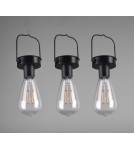 Lampy ogrodowe przenośne - RL CAMPUS Zewnętrzna Przenośna 3xLED max 1W Czarny Mat R35146132 - product 6