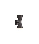 Kinkiety zewnętrzne - Trio ARDAS Zewnętrzna Ścienna 2xGU10 max 10W Czarny Mat 212560232 - produkt 1
