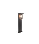 Lampy zewnętrzne z czujnikiem ruchu - Trio ARDILA Czujnik Zmierzchu Zewnętrzna Stojąca 1xE27 max 40W Czarny Mat 511660132 - product 1