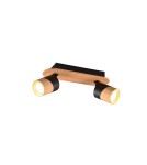 Lampy sufitowe reflektory - Trio ARUNI Reflektor Ścienny 2xGU10 max 10W Kolor Drewna 801100232 - produkt 1
