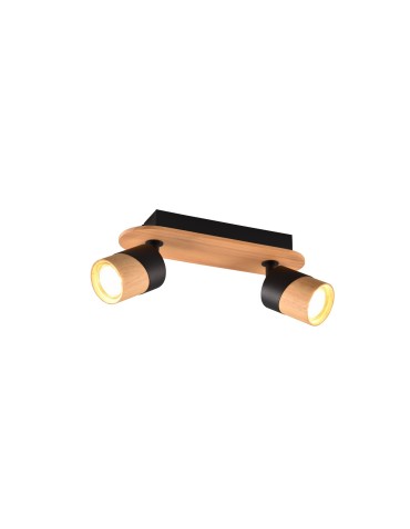 Trio ARUNI Reflektor Ścienny 2xGU10 max 10W Kolor Drewna 801100232