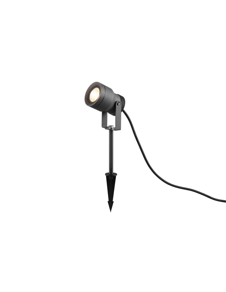 Lampy ogrodowe wbijane w ziemię (z klinem) - Trio MAREB Zewnętrzna Stojąca 1xLED max 11W 3000K Antracyt 821860142 - produkt kolory-swiatla.pl 1