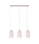 Lampy wiszące na listwie - RL BIDAR Wisząca Nowoczesna 3xE27 max 28W Biały Mat R31573031 - produkt 2