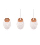 Lampy wiszące na listwie - RL BIDAR Wisząca Nowoczesna 3xE27 max 28W Biały Mat R31573031 - produkt 3