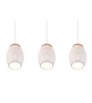 Lampy wiszące na listwie - RL BIDAR Wisząca Nowoczesna 3xE27 max 28W Biały Mat R31573031 - produkt 4