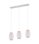Lampy wiszące na listwie - RL BIDAR Wisząca Nowoczesna 3xE27 max 28W Biały Mat R31573031 - produkt 5