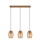 Lampy wiszące na listwie - RL BIDAR Wisząca Nowoczesna 3xE27 max 28W Kawowy R31573065 - produkt 2
