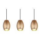 Lampy wiszące na listwie - RL BIDAR Wisząca Nowoczesna 3xE27 max 28W Kawowy R31573065 - produkt 4