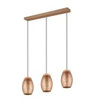 Lampy wiszące na listwie - RL BIDAR Wisząca Nowoczesna 3xE27 max 28W Kawowy R31573065 - produkt 5