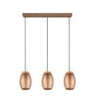 Lampy wiszące na listwie - RL BIDAR Wisząca Nowoczesna 3xE27 max 28W Kawowy R31573065 - produkt 6