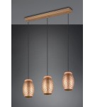 Lampy wiszące na listwie - RL BIDAR Wisząca Nowoczesna 3xE27 max 28W Kawowy R31573065 - produkt 9
