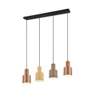 Lampy wiszące na listwie - Trio AGUDO Wisząca Nowoczesna 4xE27 max 40W Multikolor 319400417 - product 1