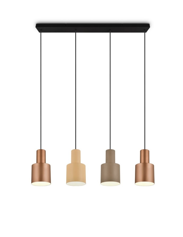 Lampy wiszące na listwie - Trio AGUDO Wisząca Nowoczesna 4xE27 max 40W Multikolor 319400417 - product kolory-swiatla.pl 2