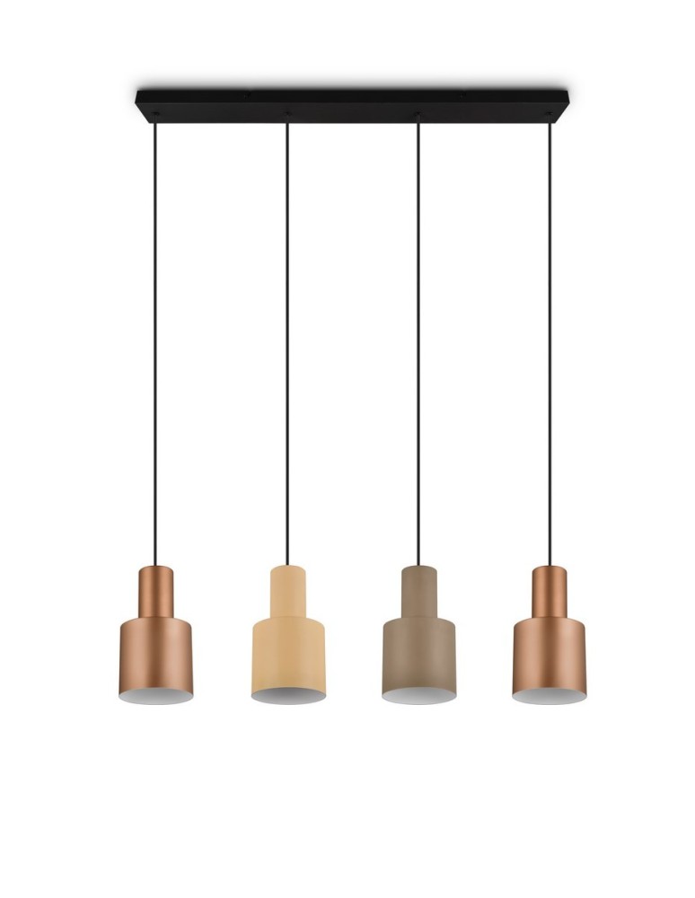 Lampy wiszące na listwie - Trio AGUDO Wisząca Nowoczesna 4xE27 max 40W Multikolor 319400417 - product kolory-swiatla.pl 6