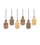 Lampy wiszące na listwie - Trio AGUDO Wisząca Nowoczesna 6xE27 max 40W Multikolor 319400617 - produkt 3