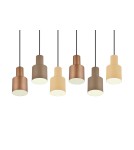 Lampy wiszące na listwie - Trio AGUDO Wisząca Nowoczesna 6xE27 max 40W Multikolor 319400617 - produkt 4
