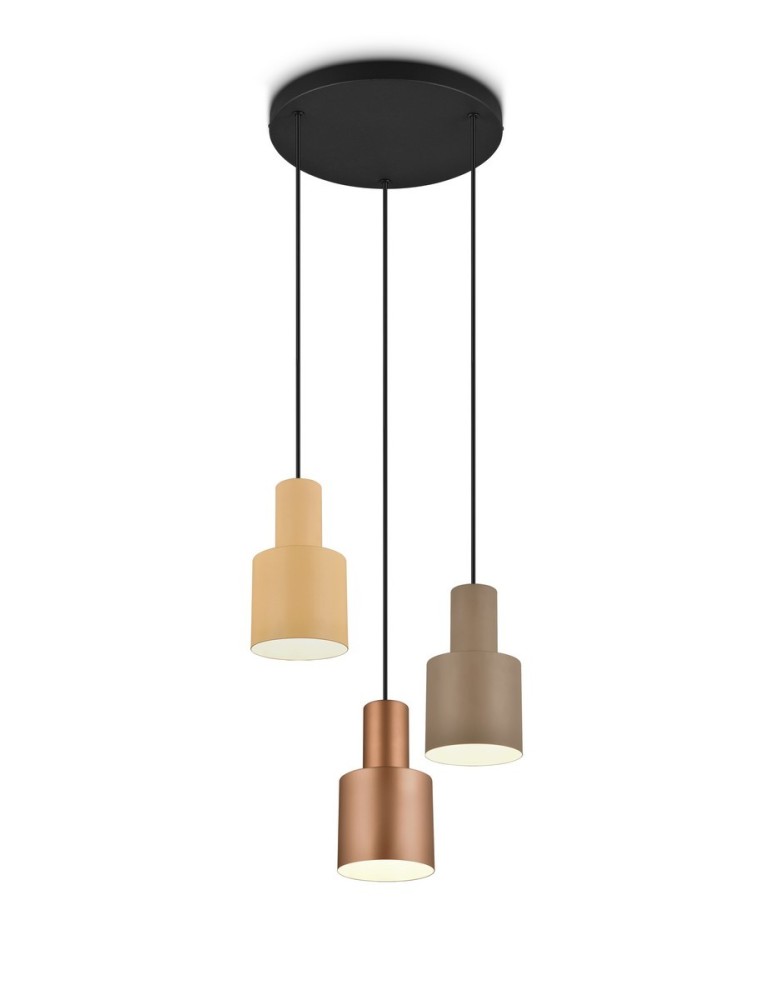 Lampy wiszące potrójne - Trio AGUDO Wisząca Nowoczesna 3xE27 max 40W Multikolor 319430317 - produkt kolory-swiatla.pl 1