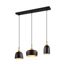Lampy wiszące na listwie - Trio CHIRAZ Wisząca Nowoczesna 3xE14 max 25W Czarny Mat 310500332 - produkt 1